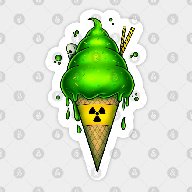 Nuclear Ice-Cream Sticker by TaliDe